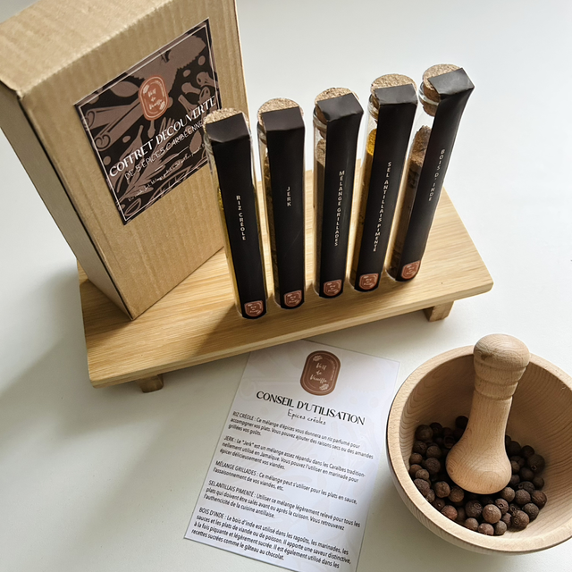 Coffret découverte 5 épices caribéennes