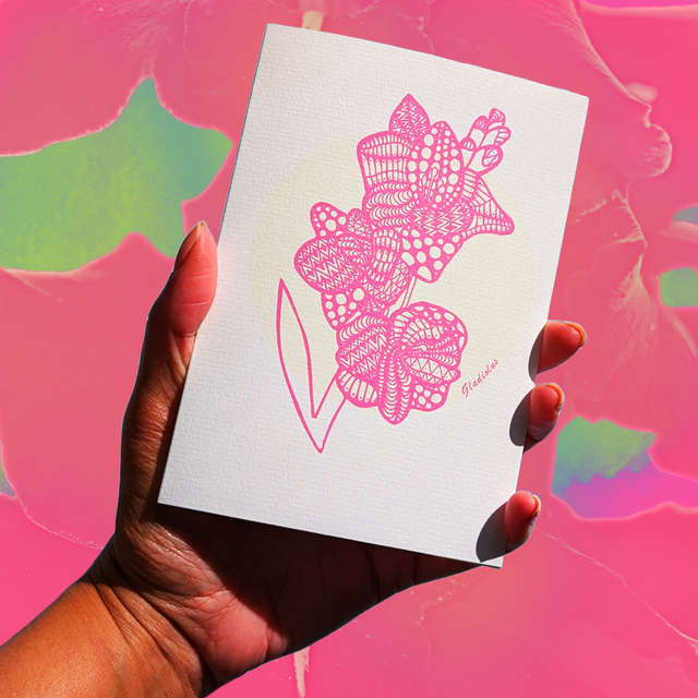 August / Gladiolus - Flower of the month series