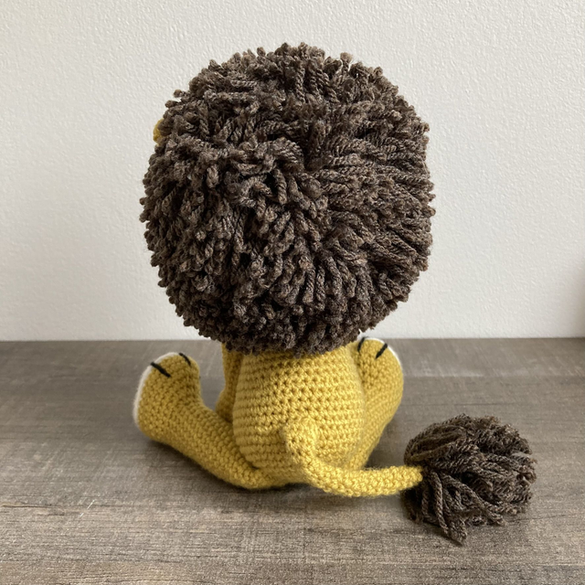 Peluche Tyrion le lion au crochet