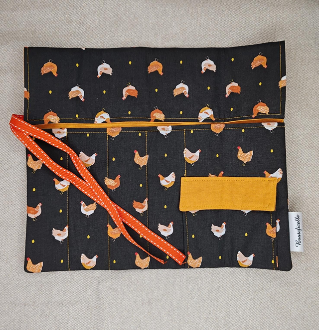 Porte couverts &quot;POULES NOIR&quot;