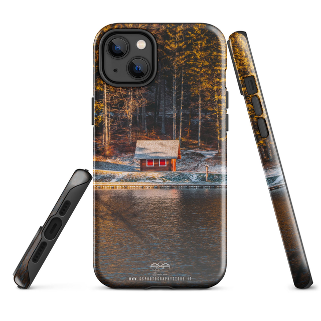 Cover iPhone rigida house autumn leaf