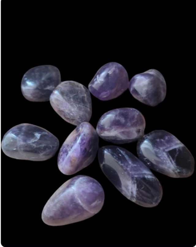 Pierre Roulée d'améthyste 