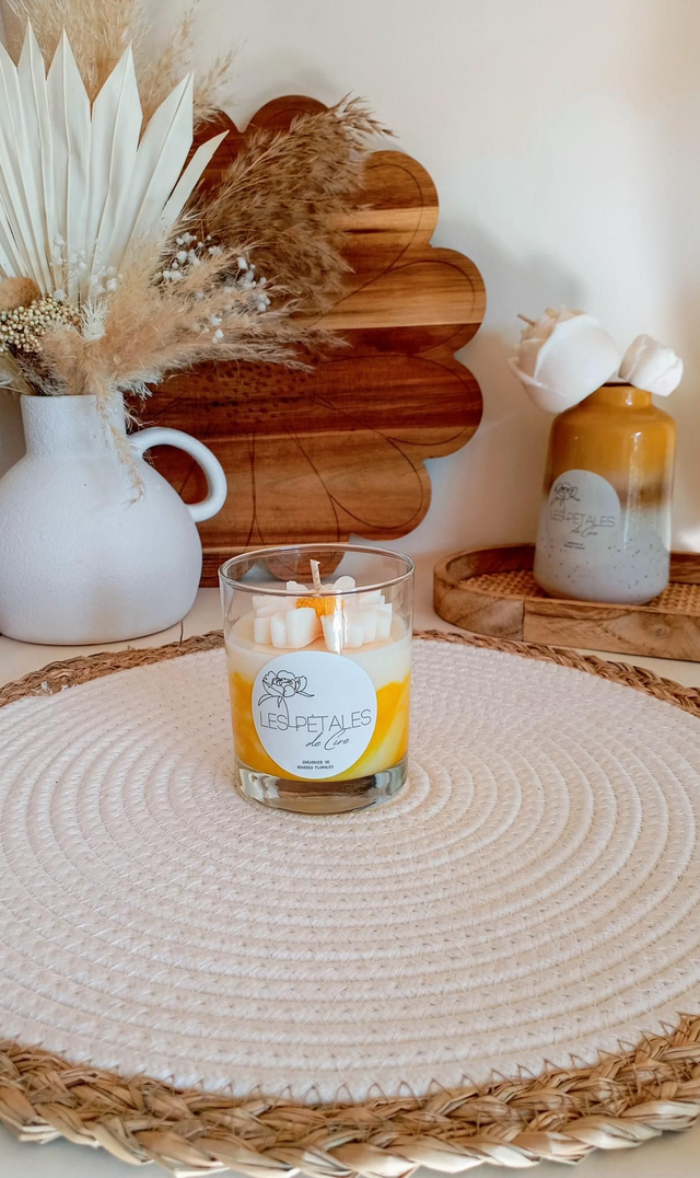 Bougie Fleur Marguerite | Jaune Or