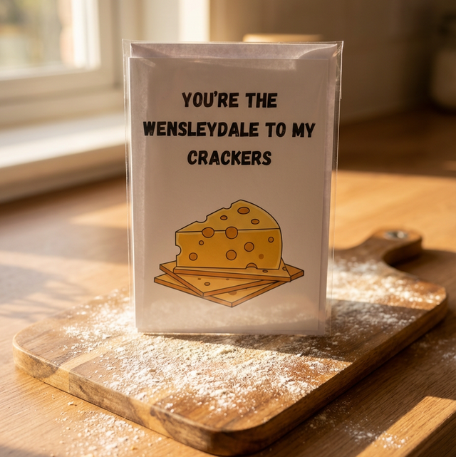 Wensleydale/Crackers Card