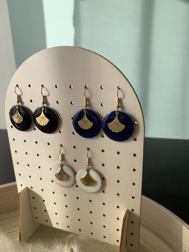 Boucles d'oreilles Ginko