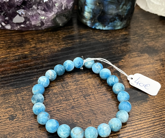 Bracelet d’Apatite « néon »