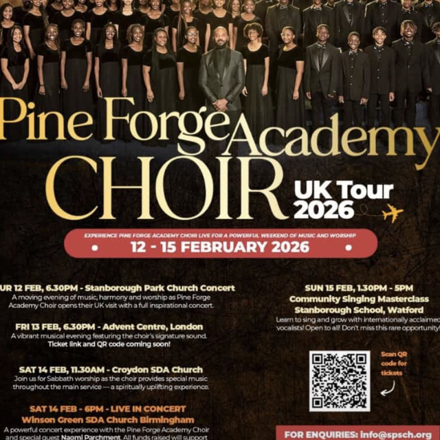 Winson Green SDA Church Concert  14th February -  Pine Forge Academy Standard Ticket