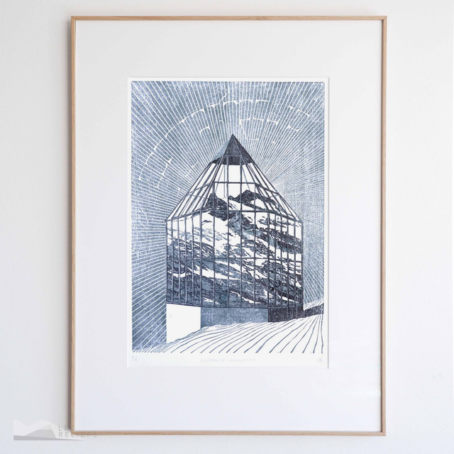 Woodcut &#039;Spectatorship (treibhauseffekt)&#039;