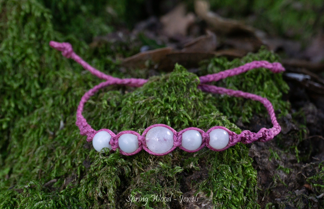 Whirling quintet bracelet