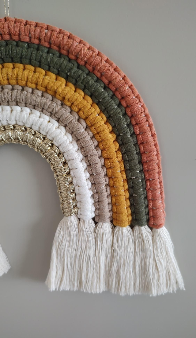 Arc-en-ciel macramé - Déco murale bohème - SAFARI