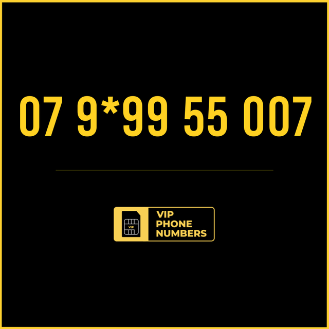 07 9*99 55 007 - VIP Gold Phone Number 