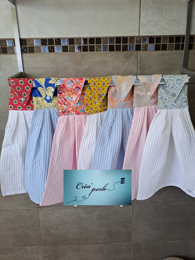 Essuie main tissu nid d'abeille