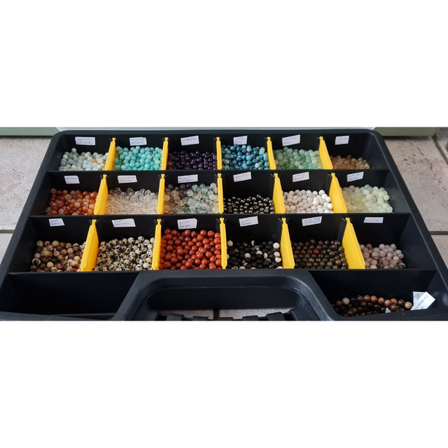 Créoles 1,5 cm Minéral 6 mm au choix