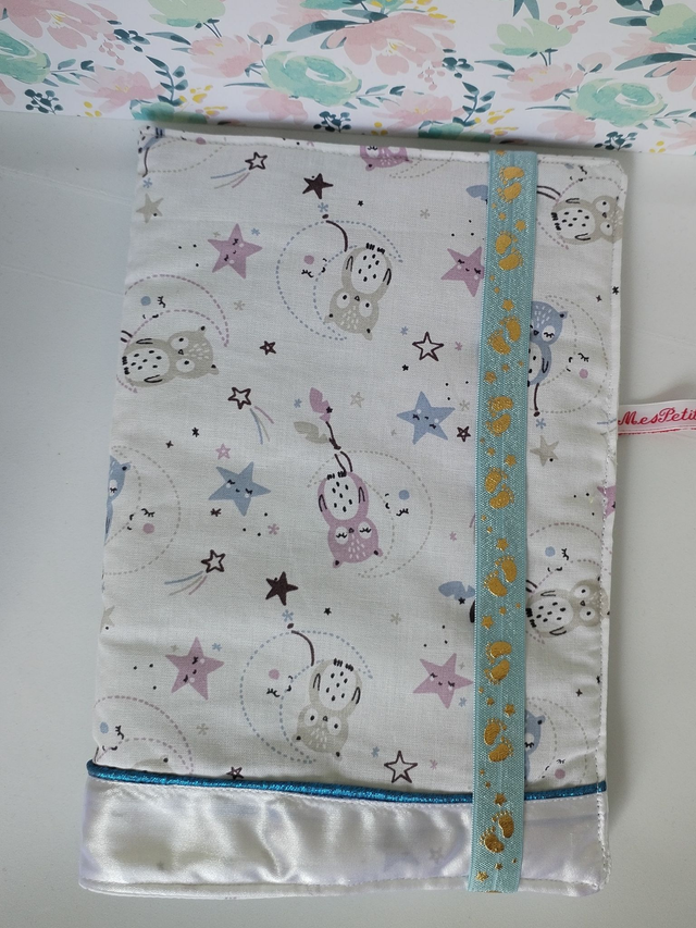 Protège carnet de santé - Hiboux dans les étoiles