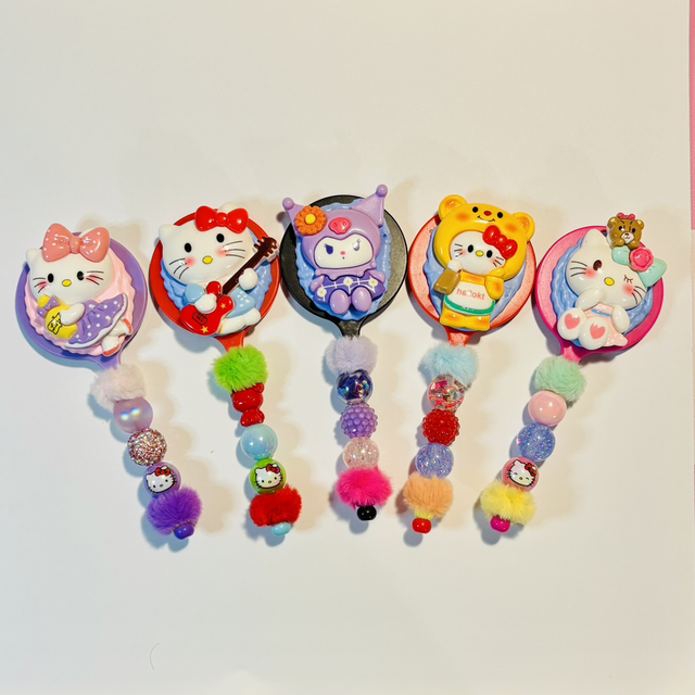 Hello Kitty family beaded mirrors
