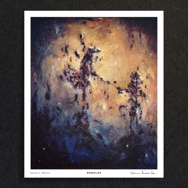 #0595 Dancers Nebula - NEBULAS - PRINT - peintures Acrylique