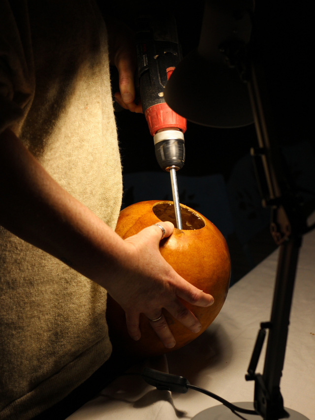 STAGE - Calebasse lumineuse SANS pied de lampe