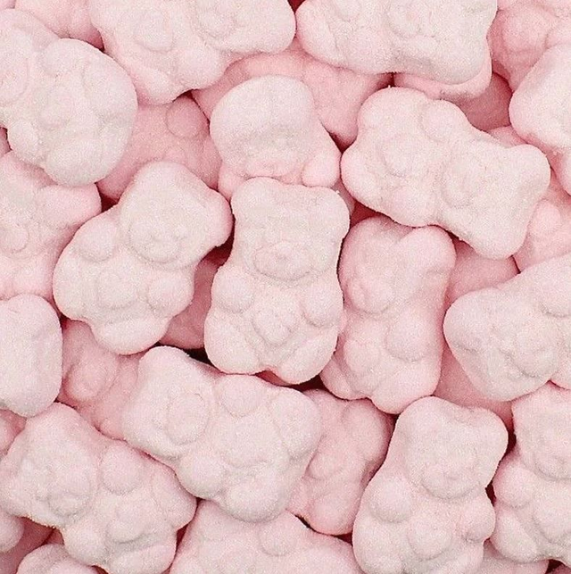 Ourson rose en marshmallow - 100g 