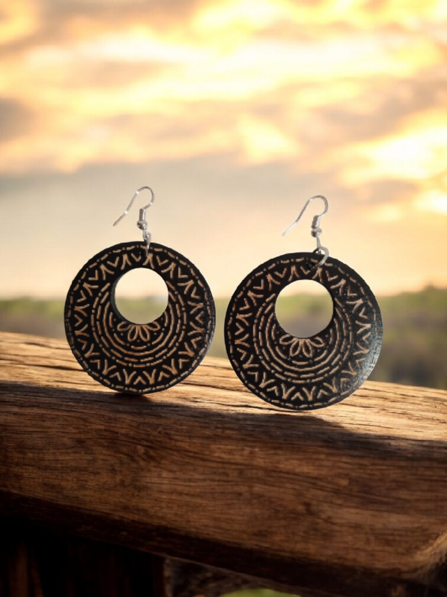 Boucles d’oreilles “Mali Tribal Sun”