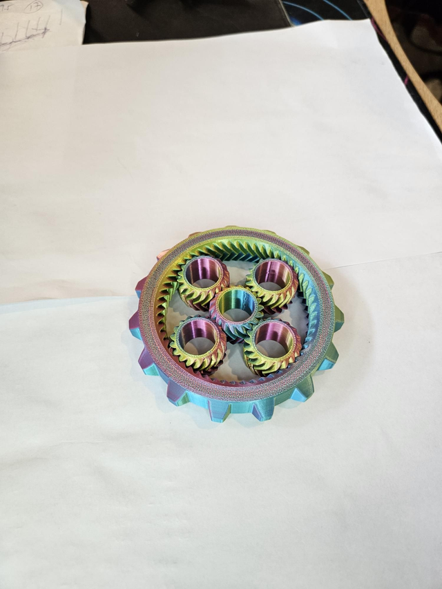 3D Printed Fidget Spinner, All Plastic, Fun for All Ages, ADHD & Autism Relief