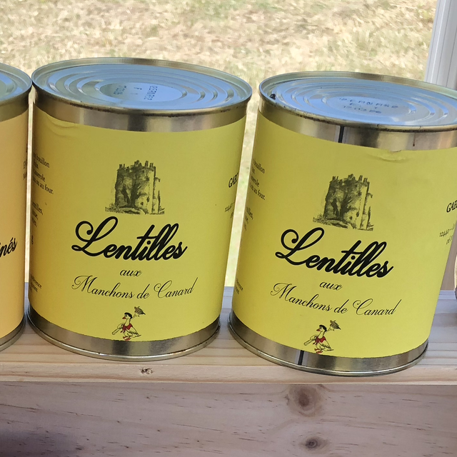 Canard manchons aux lentilles, 900g, Jaoul (gaec) 