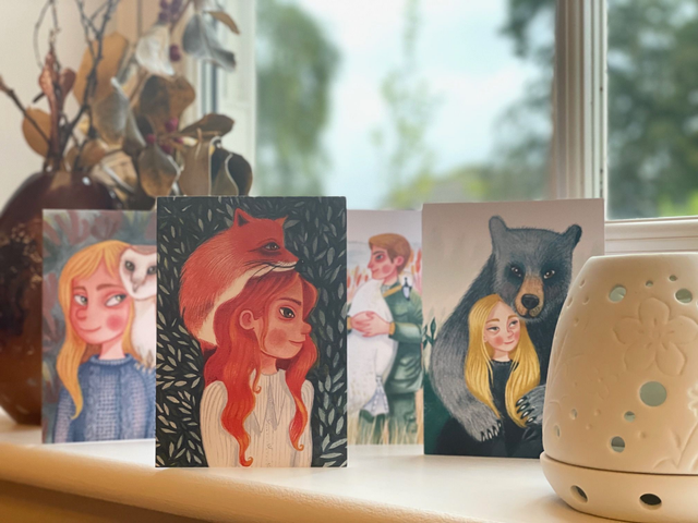 Fire Fox Greeting Card