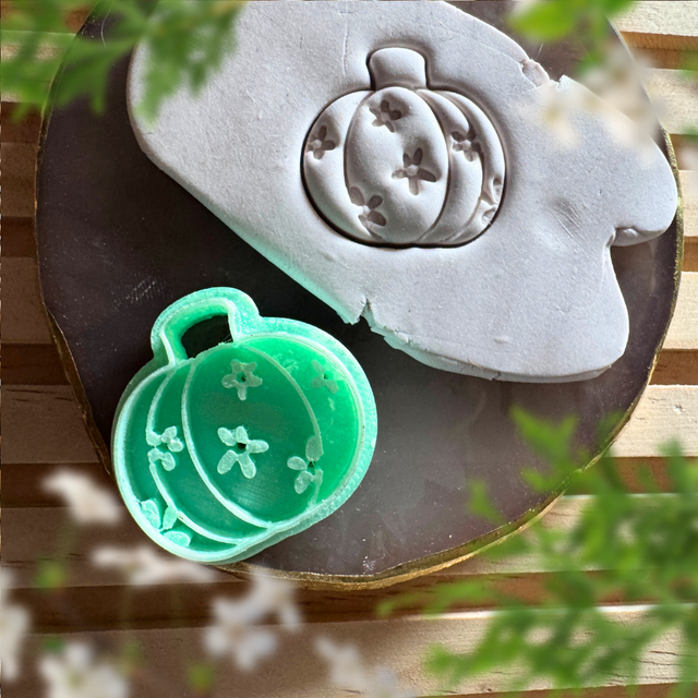 Emporte-pièce - Citrouille fleurie