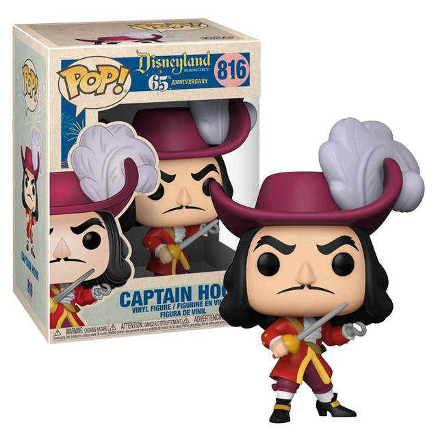 Funko Disneyland 65th Anniversary Captain Hook Pop! Vinyl Figure #816 OE
