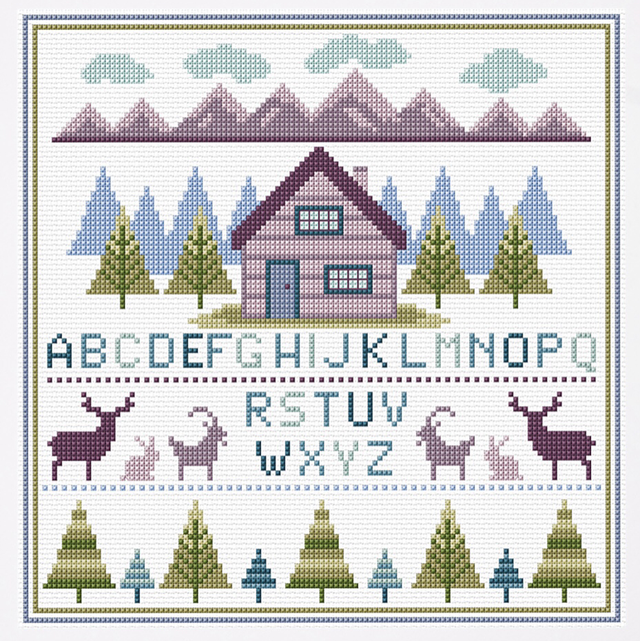 Linen Thread Assortment box - Mountain 