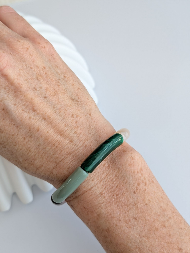 Bracelet Lisa vert glitter