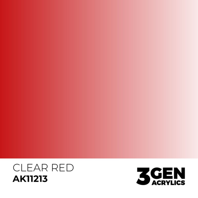 3rd Gen. Acrylics 213 Clear Red
