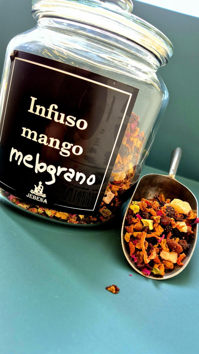 Infuso di frutta " Mangia e bevi" Mango e Melograno