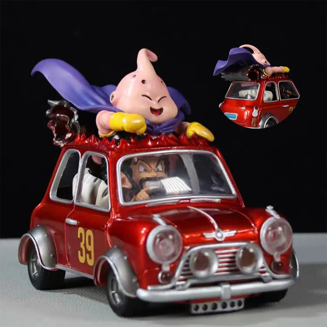 Dragonball Z collectors actie figuur Majin Buu met auto (12cm)