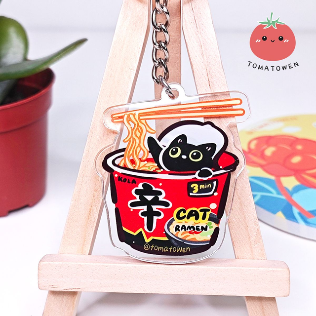 Keychain: Shin Ramen cup noodles