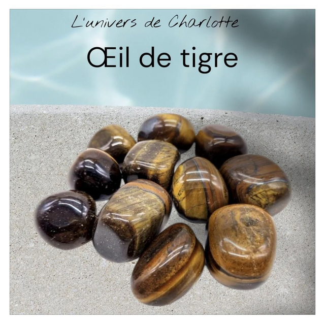 Pierre roulée "Œil de tigre"