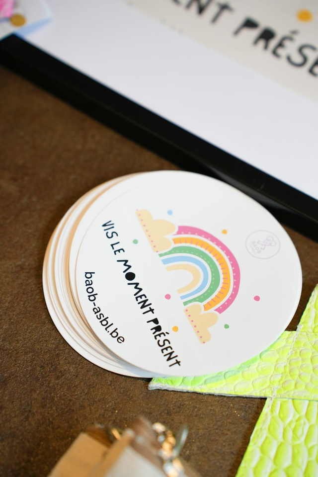 Série de 7 Sticker "Vis le moment présent "