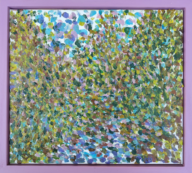 Rawka 58, 41x46 akryl płótno 2019