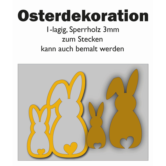 Osterhasen Kontur