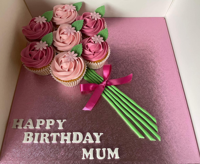 Flower Bouquet Cupcakes