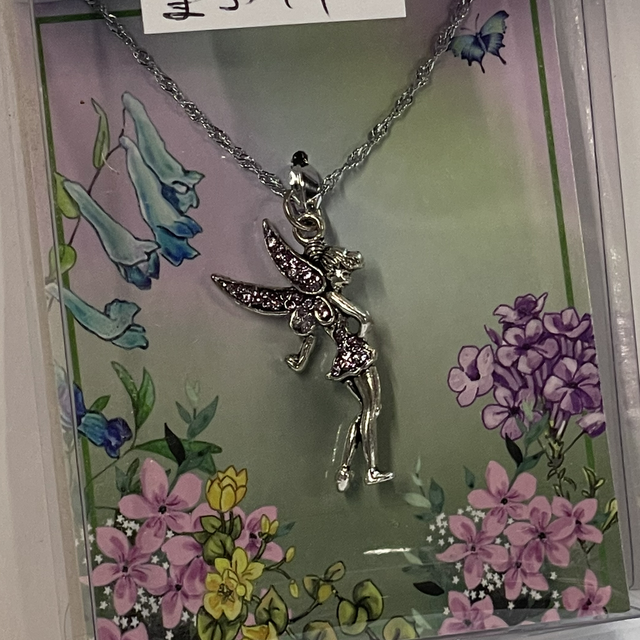 Sparkly Fairy Garden Necklace - Purple 
