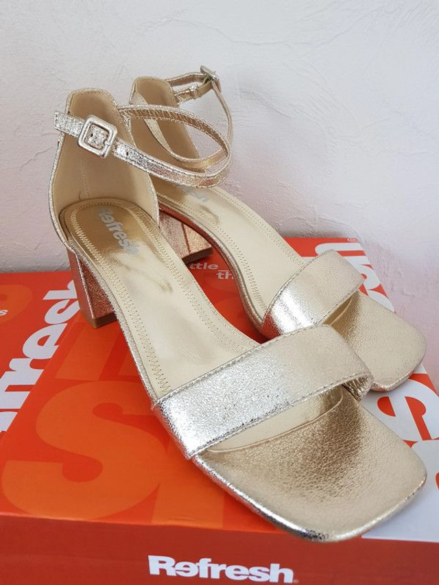 Sandales à talons femme Refresh Or