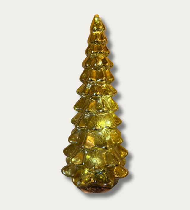 Gold Light Up Christmas Tree