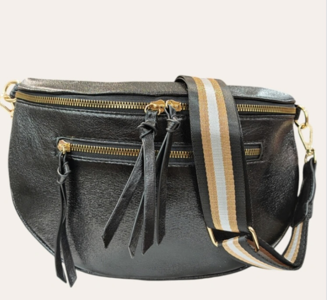 Sacoche noir scintillante