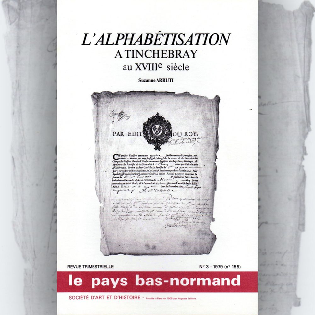 N°155 : L’alphabétisation à Tinchebray au XVIIIe siècle par S. ARRUTI