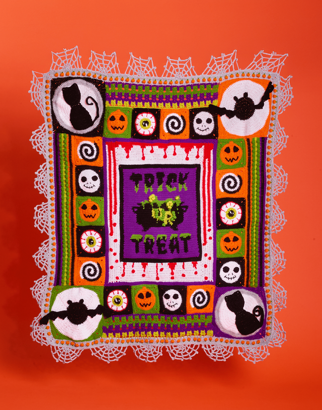 Halloween Trick or Treat Blanket CAL 