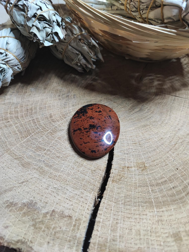 Galet Obsidienne Acajou 2