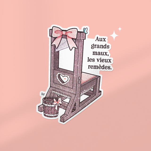 Sticker à paillettes LES VIEUX REMÉDES