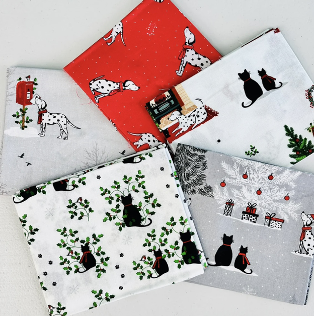 Christmas Pets Fat Quarter Pack