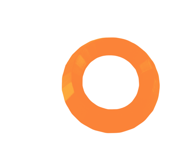 Orange Christmas bauble ornament cradle holder 