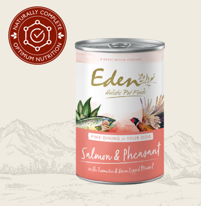 EDEN SALMON &amp; PHESANT DOG WET FOOD 400G